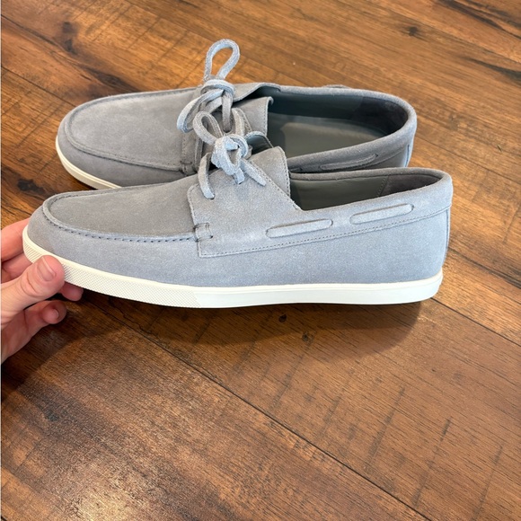 VINCE Salerno Loafer Shoes Smoke Gray Suede Mens Size 8 NWOT main image 7